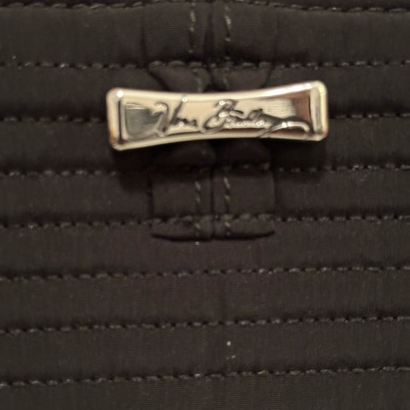 Vera Bradley Black Quilted Shoulder Bag, pre loved - Picture 2 of 9